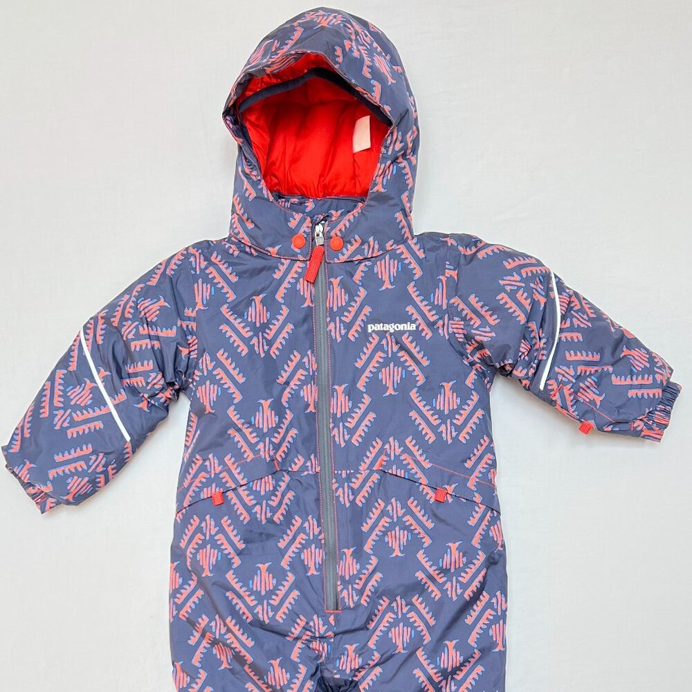 Patagonia Toddler Down Bunting – Size 2T & 3T Available (Black & Orange)